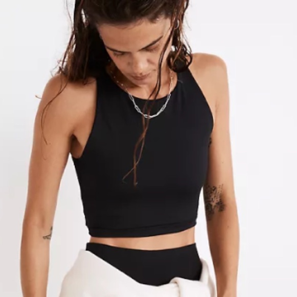 Madewell Women’s Form Racerback Crop Top Sports Bra